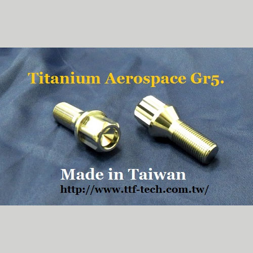 TYPE-G1 外六鍵槽頭 防盜鈦合金輪圈螺絲